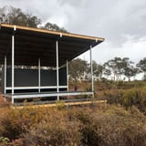 The Yonga Campground shelter sleeps up to four people.