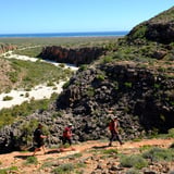 View of Ningaloo Reef from Mandu Mandu Gorge