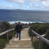It's all up-hill on the way back - but don't let that put you off - just take your time!