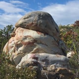 Rock on ascent towards West Beach Headland