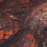 Aerial Hiker Knox Gorge Karijini Np Tourismwa