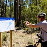 Trail map at the trail head makes navigation easy.