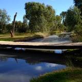 One of the bridges over the Meeka creek