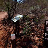 Interpretive signage at the Saddle Trail