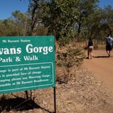 Signage at Galvins Gorge
