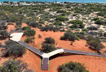 Wulyibidi Yaninyina Trail - Monkey Mia - Viewing Platform - Aerial (1)