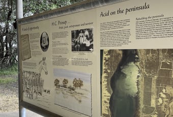 Interpretive Signage at Belvidere