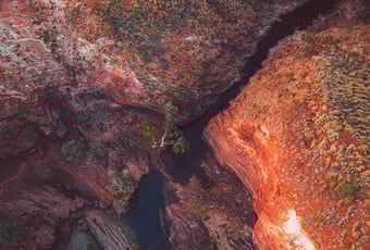 Aerial1_Hamersley Gorge_Karijini NP_TourismWA