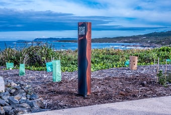 Pooryungup WATER WALK QR code Plaque