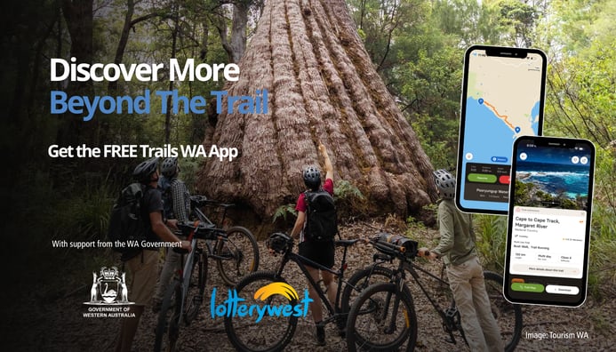 Photo related to: MEDIA RELEASE:  Trails WA App launches to transform how people discover and experience Western Australia’s trails.