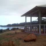Foreshore Reserve near the Denmark River Caravan Park, with gazebo, picnic tables and public toilets.  Inlet access and beautiful water views.