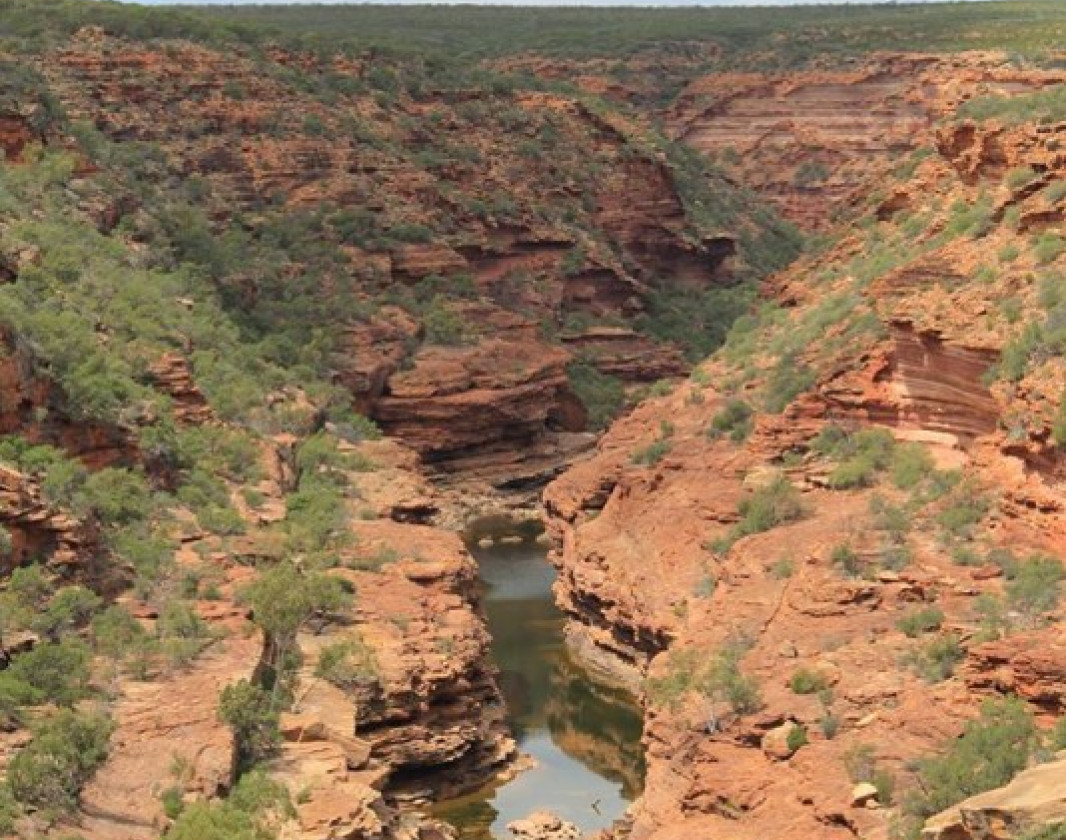 Amazing views from the lookout over the Murchison River
