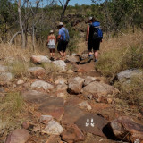 All Charnley Station trail markers are wallaby prints