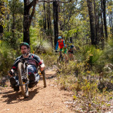 The Arklow Adaptive Trail is designed to give mountain bike riders with a disability an opportunity to ride through the pristine Arklow Forest