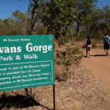 Signage at Galvins Gorge