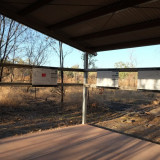 The trail head shelter at Home Valley 