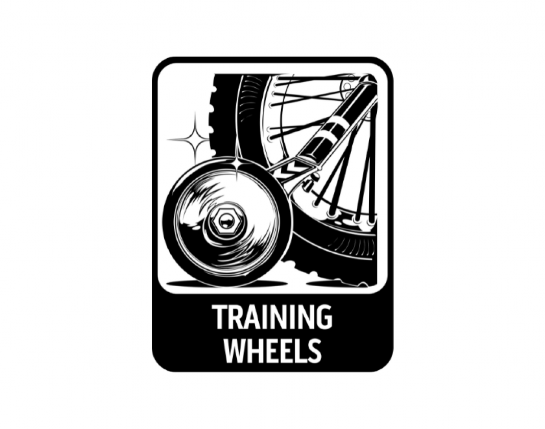 Training Wheels Badge Tank 7 Alex Crowley
